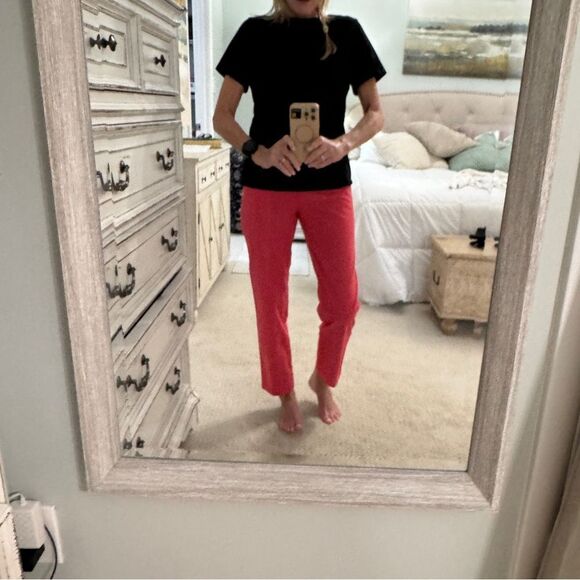 Talbots petite “the perfect Chino” 98% cotton 2% spandex, Vibrant Red Pants- 2P - Picture 11 of 13